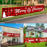 Merry Christmas Outdoor Banner Hanging Ornaments