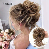 Messy Curly Chignon Hair Bun Ponytail Hair Extensions