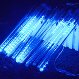 Meteor Shower String Lights Solar Power 8 Tubes 288-LED Falling Rain Drop Lights Decor