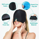 Migraine Relief Ice Head Wrap Headache Hat Cold Therapy Cap Eye Mask