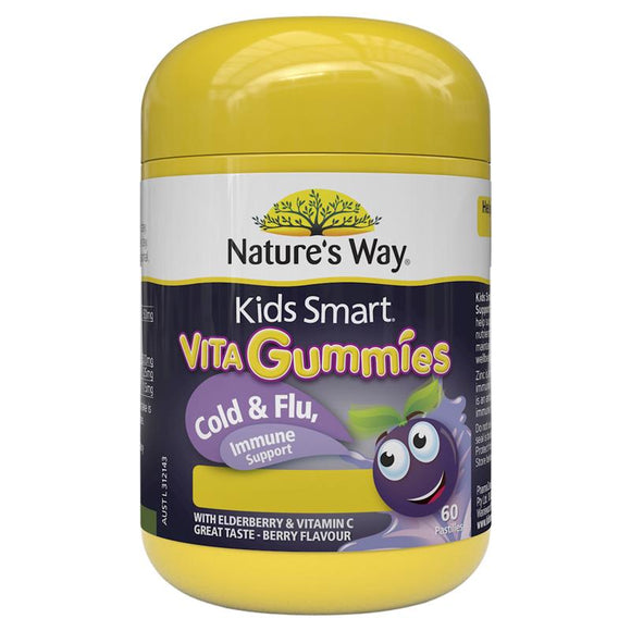 Nature's Way Kids Smart Vita Gummies Cold & Flu Immunity 60 Pastilles