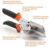 Non-Slip Handle 45-135 Degree Miter Snips Shears Cutting Tool
