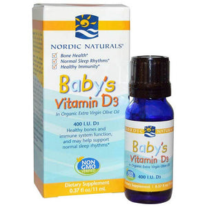 Nordic Naturals Baby's Vitamin D3, 400 iu, 11 ml