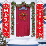 Christmas Hanging Door Porch Banner Christmas Ornaments Decor 180x30cm