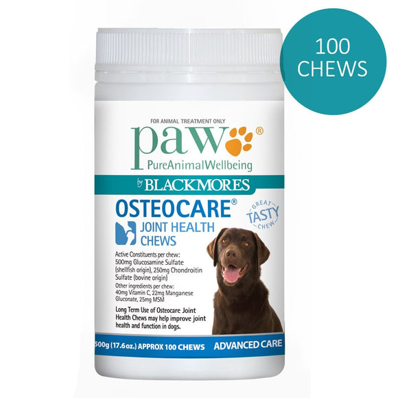 PAW Blackmores Osteocare Joint Health Chews 500g