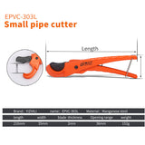 PVC Pipe Cutter 42mm Aluminum Alloy Body Ratchet Scissors Tube Cutter PVC/PU/PP/PE Hose Cutting Hand Tools