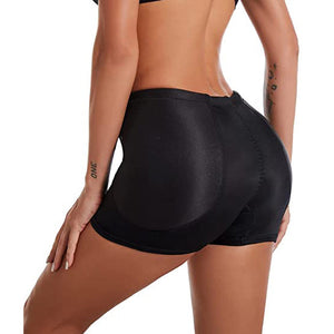 Womens Padded Butt Lifter Underwear Body Shaper Hip Enhancer Shapewear  Shorts Seamless Lace Breathable Booty Panty Black