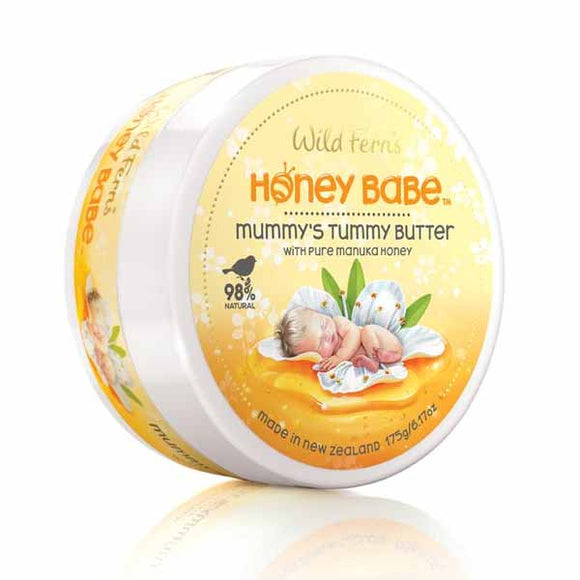 Parrs Wild Ferns Honey Babe Mummy's Tummy Butter - Pure Manuka Honey 175g