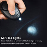 Personal Security Alarm Keychain with LED Light