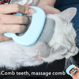 2pcs Cat Dog Pet Hair Removal Grooming Massage Shell Comb