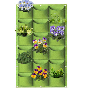 18/25/36/49/64/72 Pockets Hanging Planter Vertical Wall Mounted Planting Grow Bags