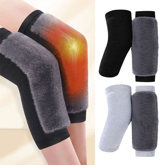 Plush Knee Brace Thick Protection Knee With Velvet Pads