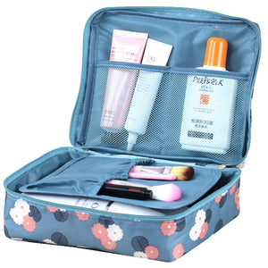 Portable Multifuncation Travel Makeup Toiletry Bag Organizer Case