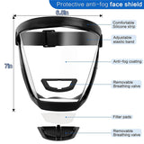 Protective Face Shield Full Face Protection with Detachable Flter