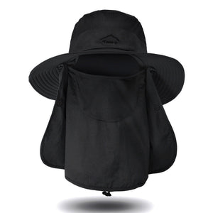 Fishing Hat Sun Protection Hat with Removable Mesh Face Neck Flap Cover