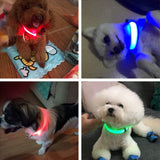 USB Rechargeable Light Up Dog Collars for Night Walking