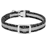 Reflective Personalized Nylon Dog Collar with Engrave Nameplate ID