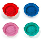Reusable & Foldable Silicone Air Fryer Liners Basket BPA Free Dishwasher Safe