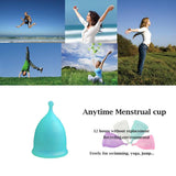Reusable Medical Grade Silicone Feminine Hygiene Menstrual Cup