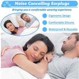 Reusable Silicone Noise Cancelling Sound Blocking Earplugs