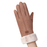 Sherpa-Lined Women's Winter Touchscreen Thicken Warm Gloves