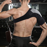 Shoulder Brace Rotator Cuff Support Relief Pain Adjustable Belt Black Left Right