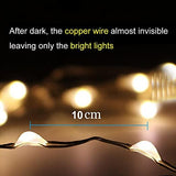 100 LED Solar String Lights Copper Wire Warm White Light Christmas Decor