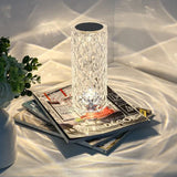 Sparkling Crystal Lamp Rechargeable Touch Control LED Night Light