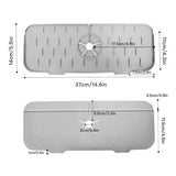 Silicone Faucet Handle Drip Catcher Tray Splash Guard Mat