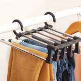 Stainless Steel Pants Hangers Clothes Closet Storage Organizer