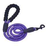 Strong Heavy Duty Dog Leash with Comfortable Padded Handle Reflective Threads