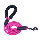 Strong Heavy Duty Dog Leash with Comfortable Padded Handle Reflective Threads