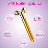 Electric 3D Roller Stick Massager 24K Golden Face Slimming Tools