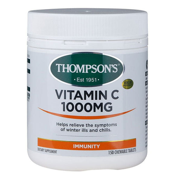 THOMPSON'S Vitamin C 1000mg 150 Chewable Tablets