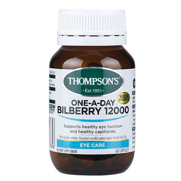 Thompson's One-A-Day Bilberry 12,000mg - 60 Capsules