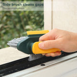 Handheld Tile Grout Cleaner Brush Corner Scrubber with Squeegee