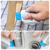 Handheld Tile Grout Cleaner Brush Corner Scrubber with Squeegee
