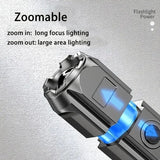 LED Torch Light Telescopic Zoomable Waterproof Torch Light Lamp Outdoor Lighting