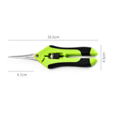 Stainless Steel Micro-Tip Gardening Hand Pruners Trimming Scissors with Straight Blades