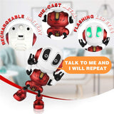 Rechargeable Interactive Talking Robot Toy Repeats Your Voice