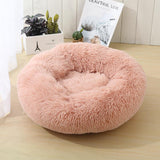 Washable Round Plush Pet Cat Fluffy Warm Bed Cushion