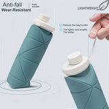 Collapsible Reusable Silicone Foldable Travel Water Bottle 600ml/20oz