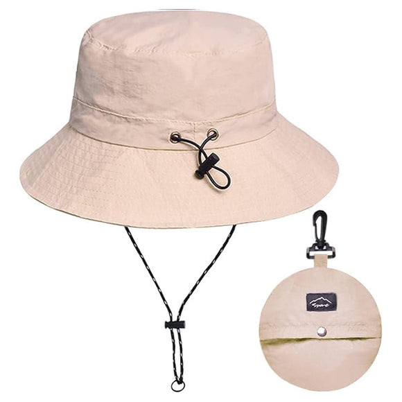 Waterproof Bucket Hat for Women and Men Sun Protection Beach Sun Hat Fishing Safari Boonie Cap