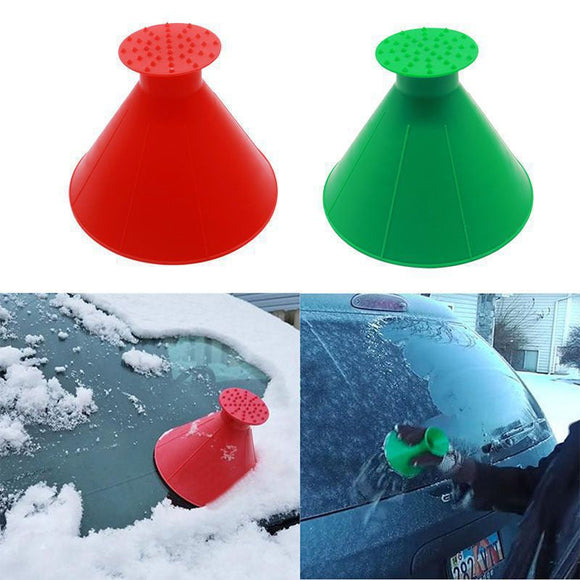 Magic Window Windshield Car Ice Snow Remover Deicer Cone Tool
