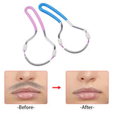 2 Pcs Facial Hair Remover Manual Epilator Spring with Handle Hair Epilator Tool
