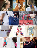 Handbag Twilly Scarf Bag DIY Handle Wrap Silk Ribbon Tied Bag