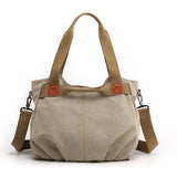 Women's Canvas Tote Purses Crossbody Handbags Convertible Top Handle Work Bags