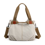 Women's Canvas Tote Purses Crossbody Handbags Convertible Top Handle Work Bags