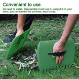 2pcs Plastic Grass Hand Leaf Rakes Garden And Yard Leaf Scoops