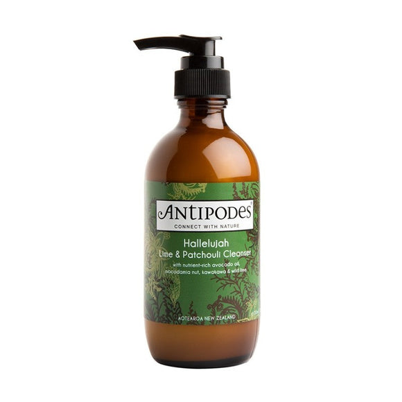 Antipodes 200mL Halleluajah Lime & Patchouli Cleanser - Certified Organic